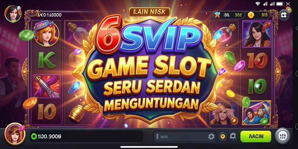 Screenshot utama 6SVIP menunjukkan tampilan gameplay Slot yang menarik dan interaktif.