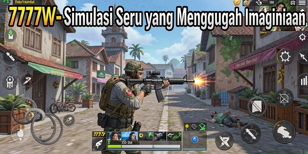 Tampilan gameplay 7777W yang mengesankan dan interaktif.