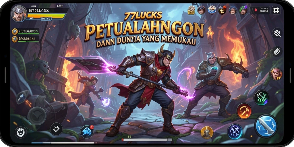 Tangkapan layar gameplay <strong>77LUCKS</strong> menunjukkan momen petualangan seru.
