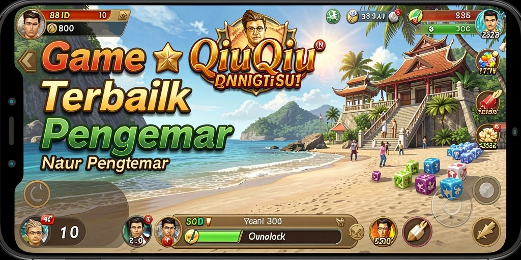 Tampilan gameplay QiuQiu yang seru dan interaktif.
