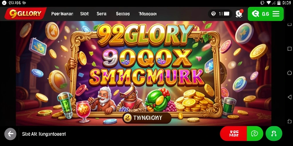 Screenshot gameplay 92GLORY menampilkan keseruan permainan Slot.