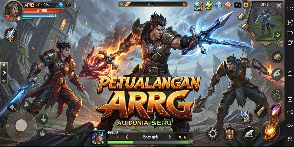 Tangkapan layar API88 menampilkan aksi seru dalam gameplay ARPG.