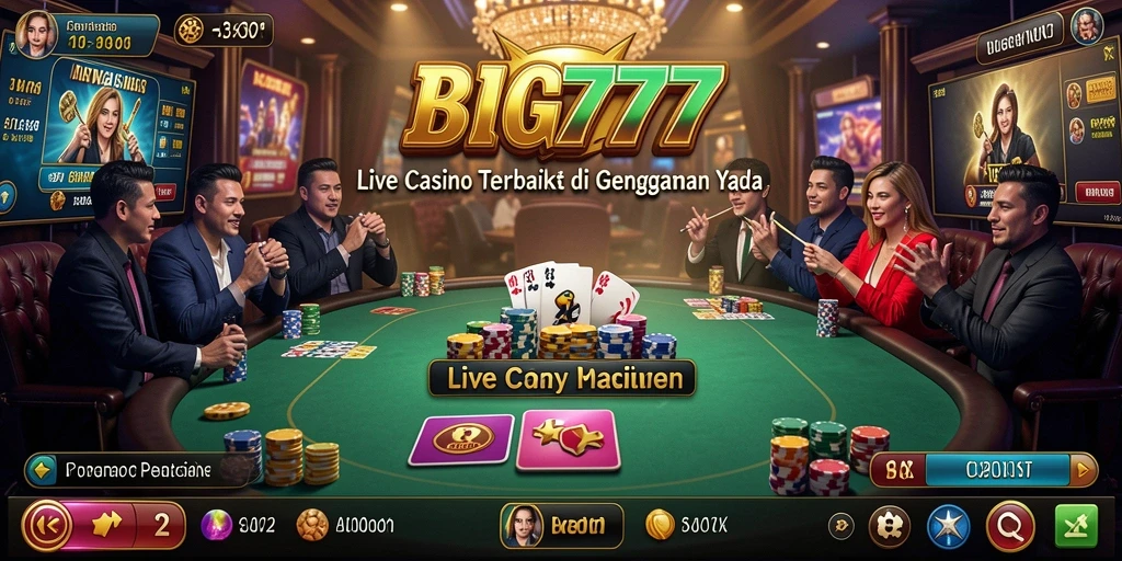 Tampilan permainan Live Casino yang menarik dan interaktif di BIG777.