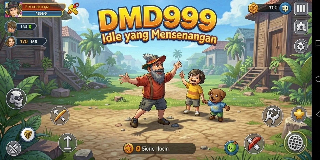 Tampilan gameplay DMD999 yang menarik dengan karakter yang aktif.
