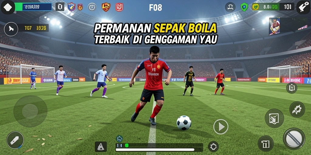 Gameplay F08 yang mendebarkan dalam aksi penuh.
