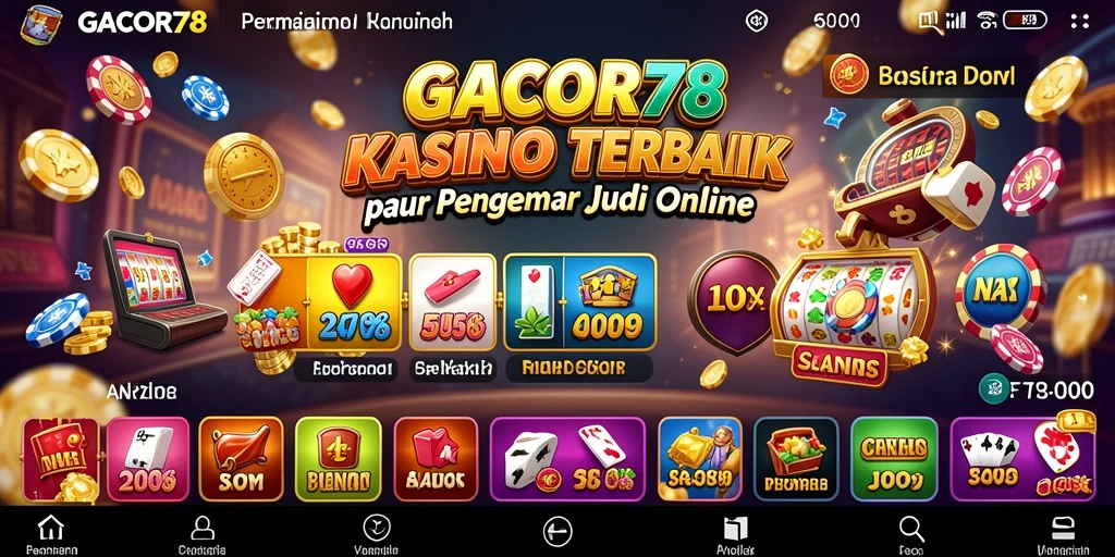 Tampilan menarik dari gameplay GACOR78 yang menampilkan aksi Kasino.
