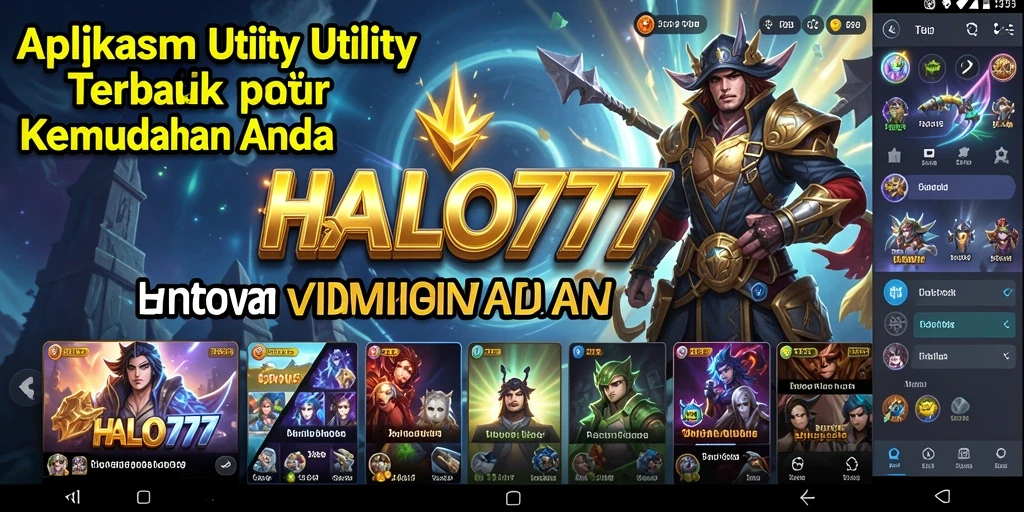 Tampilan antarmuka HALO777 yang sederhana dan intuitif.