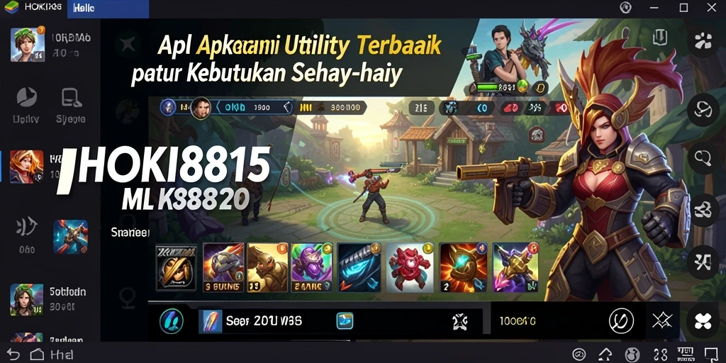 Screenshot dari antarmuka utama HOKI8815 yang menunjukkan fitur-fitur Utility.
