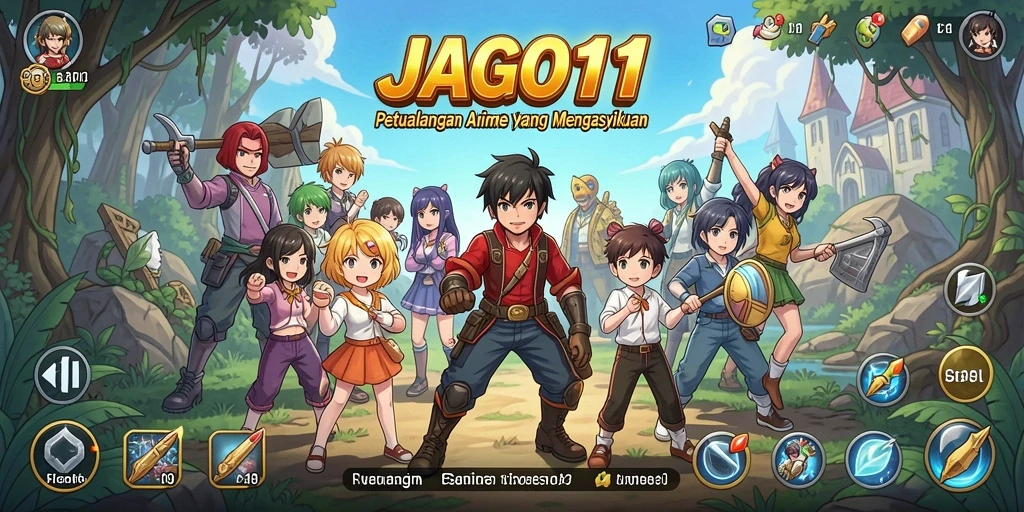 Tampilan gameplay JAGO11 yang menakjubkan dan penuh warna.