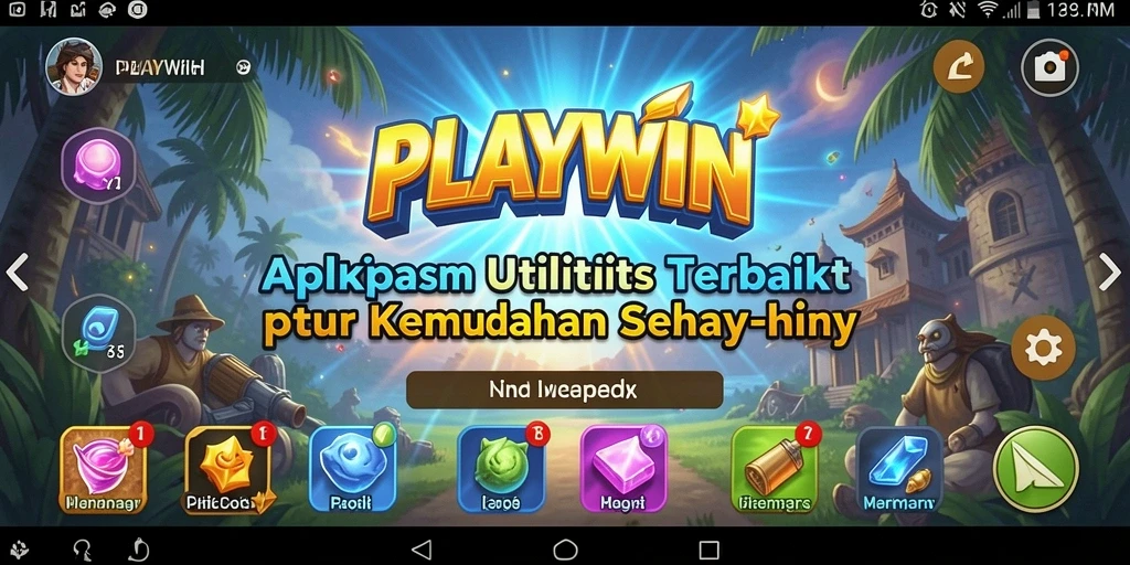 Tampilan antarmuka aplikasi PLAYWIN yang intuitif dan mudah digunakan.