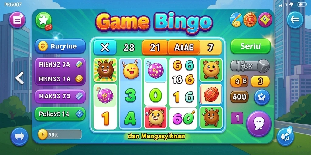 Tampilan gameplay PRG007 dengan suasana Bingo yang seru dan interaktif.