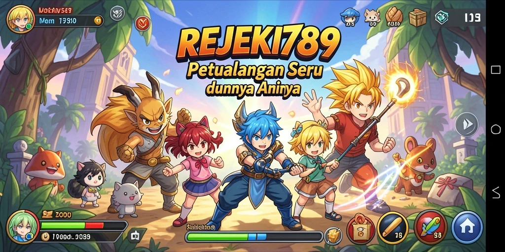 Tampilan gameplay yang seru dan penuh warna dari REJEKI789.
