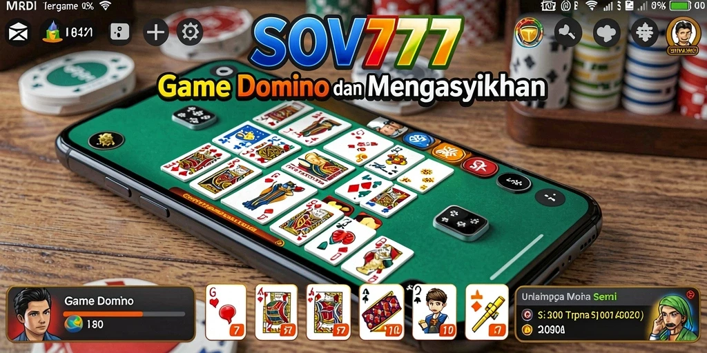 Gameplay seru dalam SOV777, menyatukan pemain Domino dari seluruh dunia.