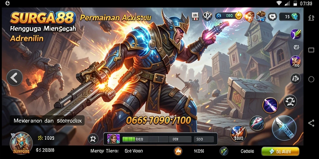 Gameplay mendebarkan di SURGA88 dengan pertarungan intens.