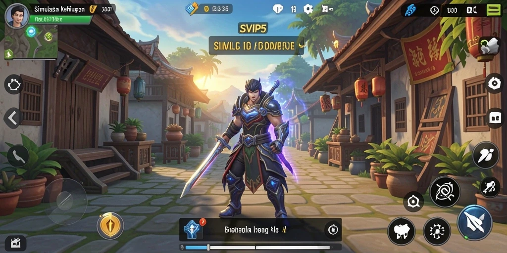Tampilan menarik dari gameplay SVIP5 yang menggambarkan simulasi kehidupan.