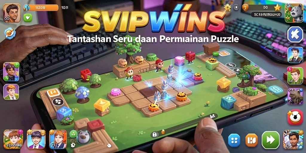 Screenshot gameplay SVIPWINS yang menunjukkan tantangan puzzle menarik.
