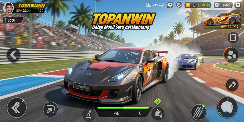 Tampilan gameplay seru dan mendebarkan dari TOPANWIN.