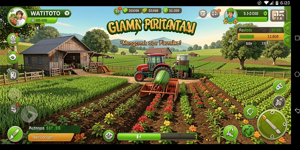 Tampilan menarik dari gameplay WATITOTO dalam dunia pertanian.