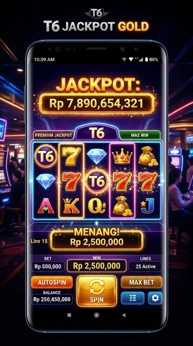 Halaman detail aplikasi t6 dengan informasi lengkap.